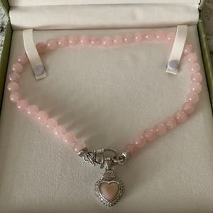 Judith Ripka Rose Quartz Necklace